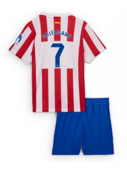 Detské Futbalové oblečenie Atletico Madrid Antoine Griezmann #7 2025-26 Krátky Rukáv - Domáci (+ trenírky)